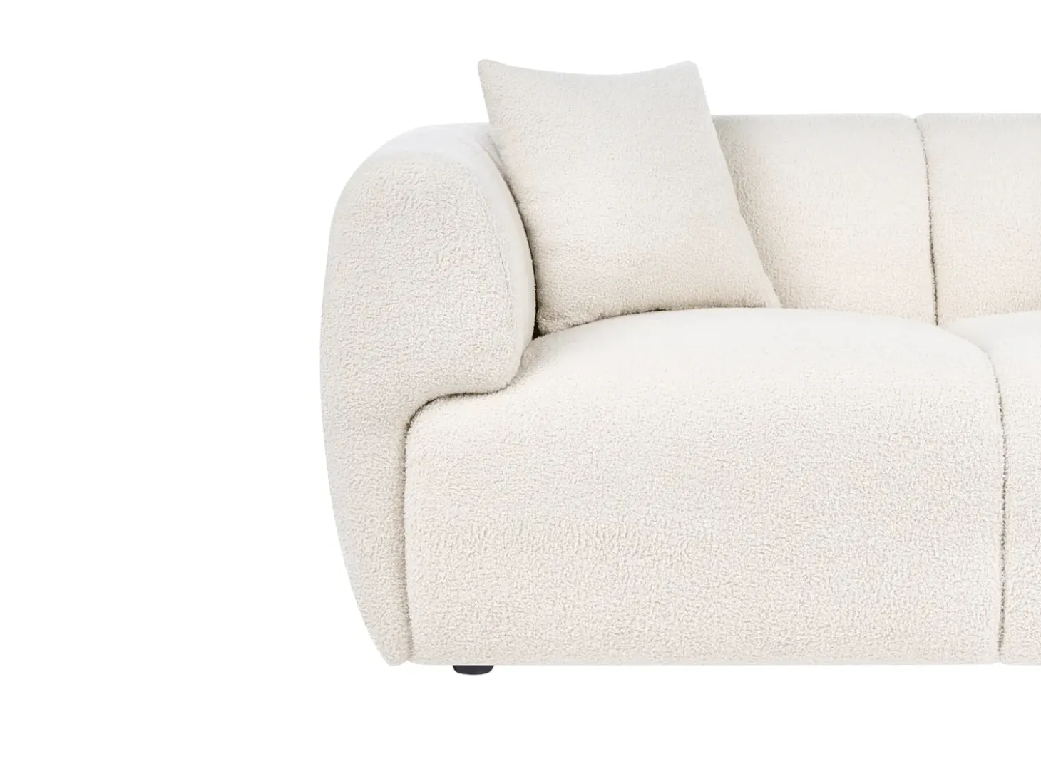 Sofa dla 2 osób VALBY Boucle Złamana biel Sofy Tapicerowane|Sofy Dwuosobowe