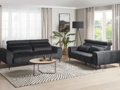 Sale Sofa dla 2 osób VEGAMO Welur Sofy Tapicerowane|Sofy Dwuosobowe