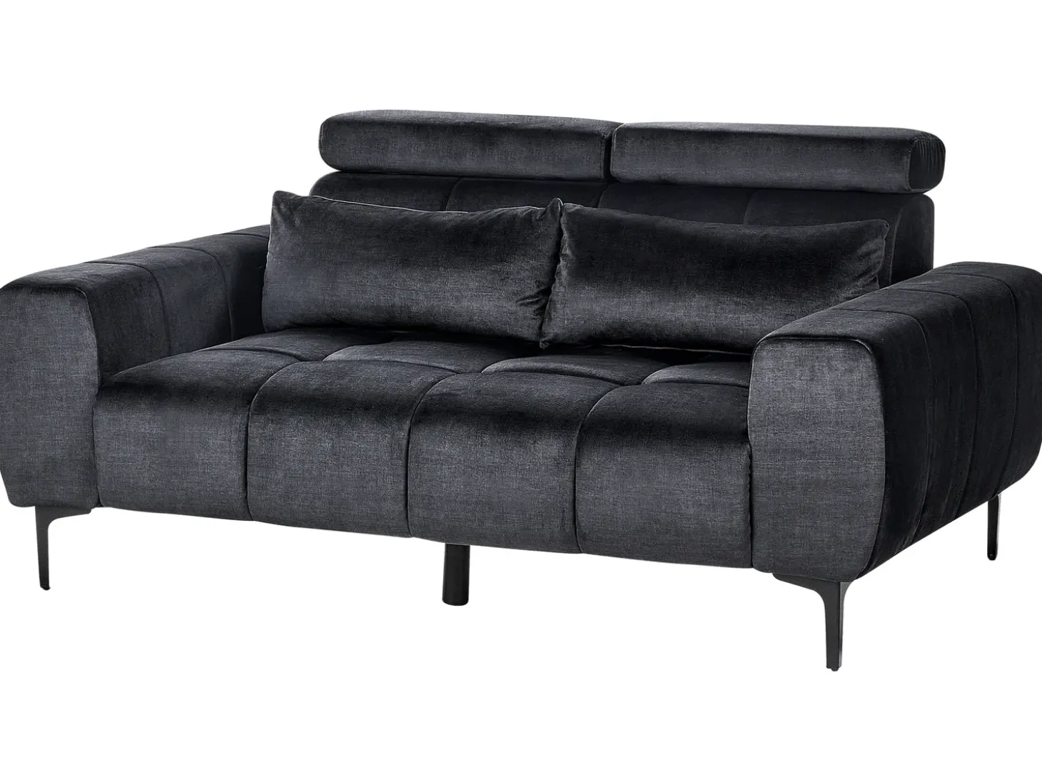 Sale Sofa dla 2 osób VEGAMO Welur Sofy Tapicerowane|Sofy Dwuosobowe