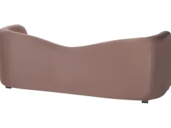Outlet Sofa dla 3 osób VELTADA Welur Ciemno Sofy Tapicerowane|Wszystkie Sofy