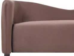Outlet Sofa dla 3 osób VELTADA Welur Ciemno Sofy Tapicerowane|Wszystkie Sofy