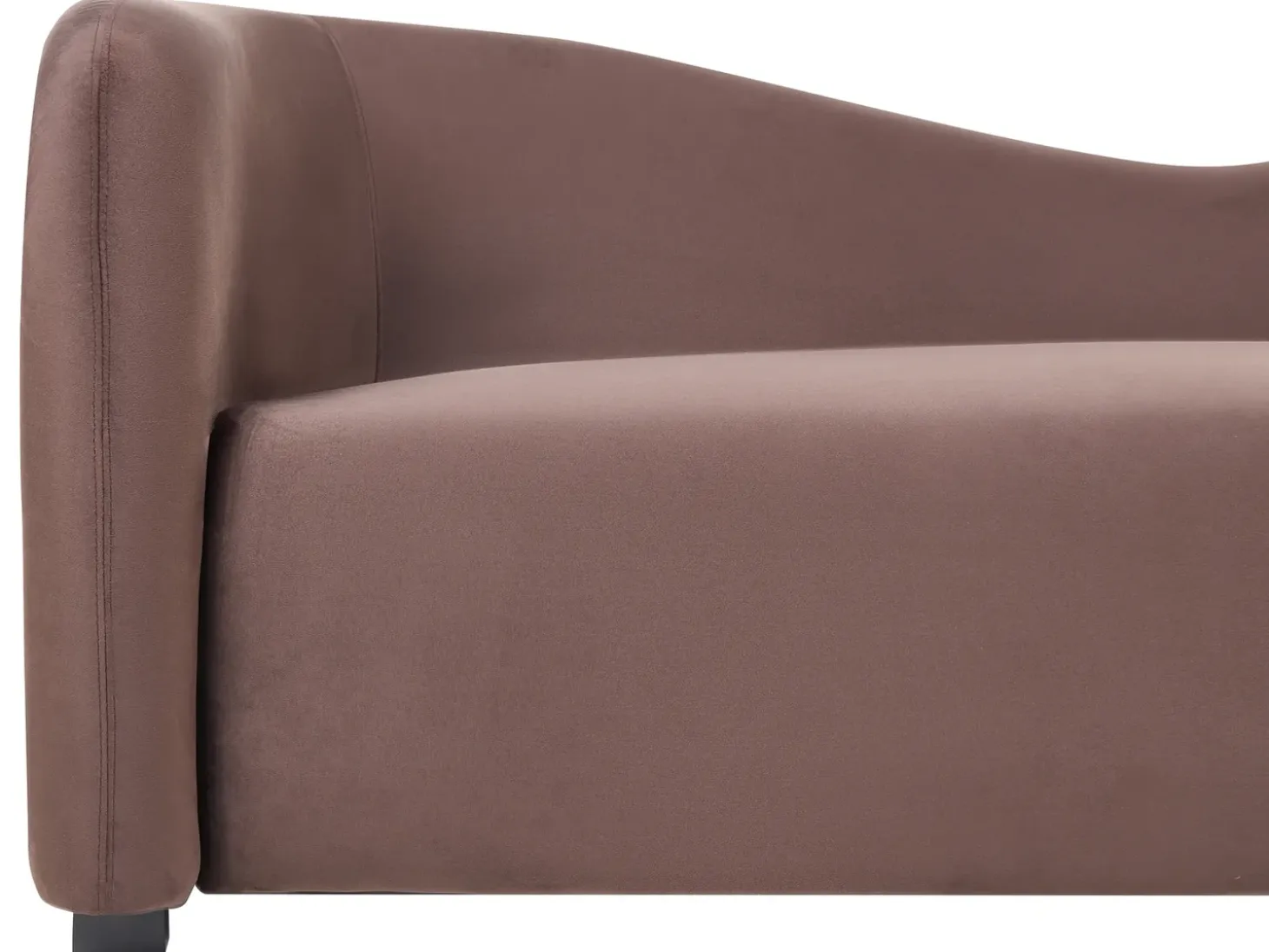 Outlet Sofa dla 3 osób VELTADA Welur Ciemno Sofy Tapicerowane|Wszystkie Sofy