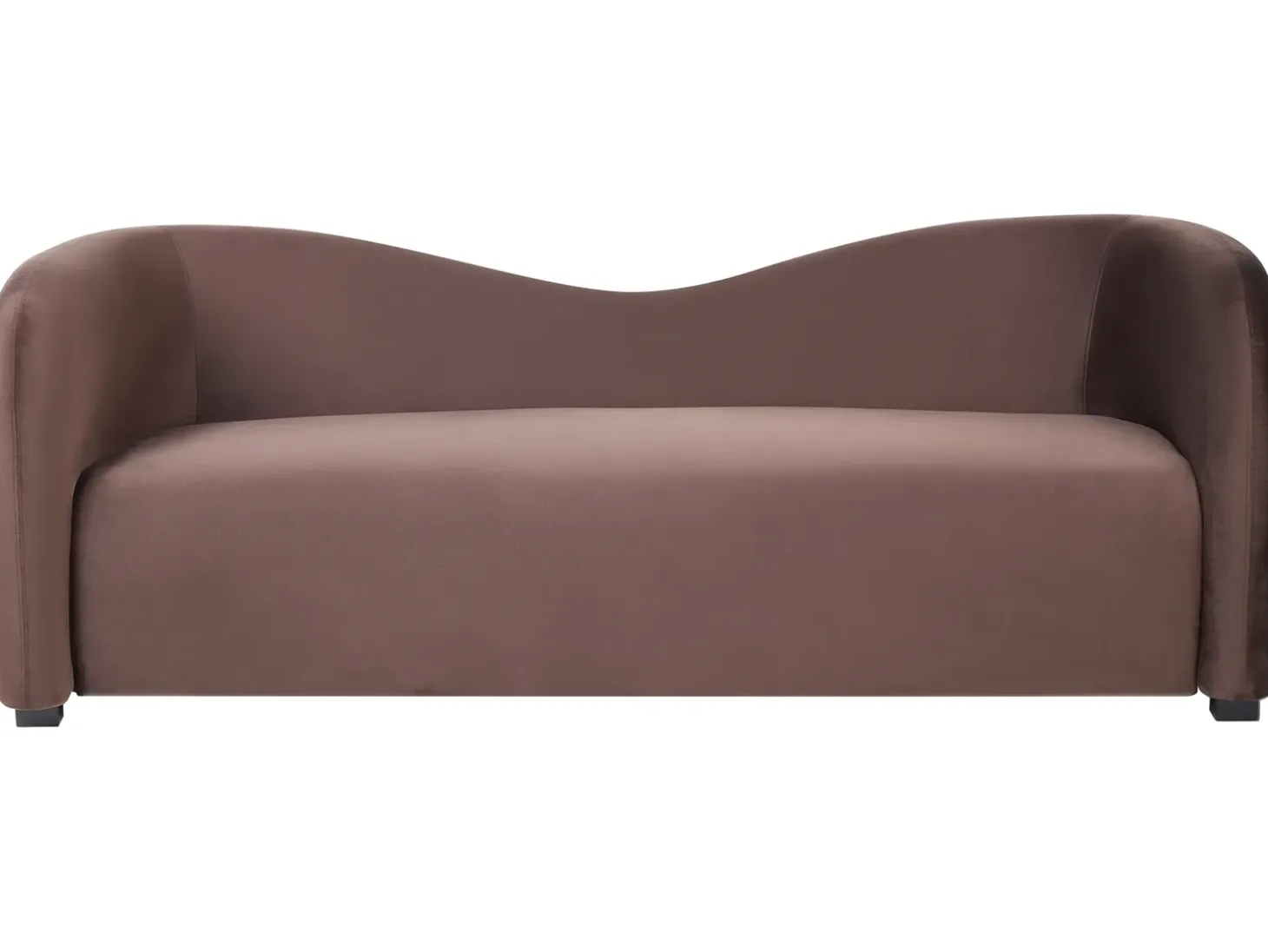 Outlet Sofa dla 3 osób VELTADA Welur Ciemno Sofy Tapicerowane|Wszystkie Sofy