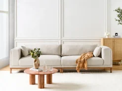 Sale Sofa dla 4 osób VENG Jasnobeżowy Sofy Tapicerowane|Wszystkie Sofy