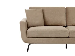 Best Sofa dla 3 osób VESALA Jasnobrązowy Sofy Tapicerowane|Wszystkie Sofy
