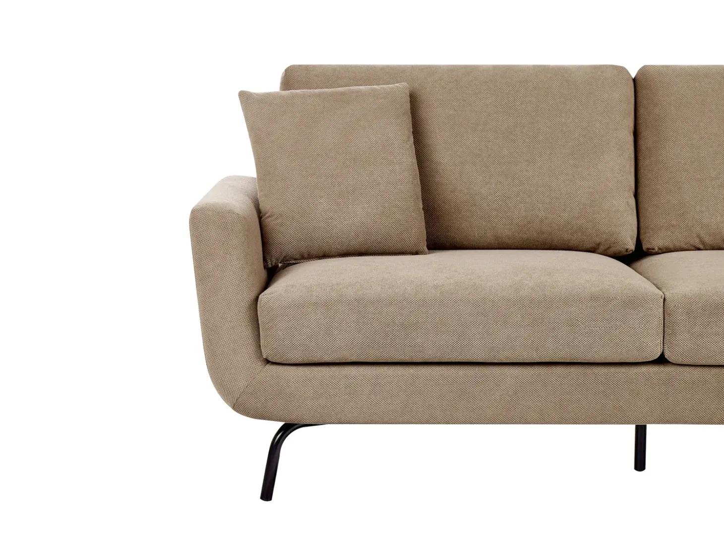 Best Sofa dla 3 osób VESALA Jasnobrązowy Sofy Tapicerowane|Wszystkie Sofy
