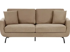 Best Sofa dla 3 osób VESALA Jasnobrązowy Sofy Tapicerowane|Wszystkie Sofy