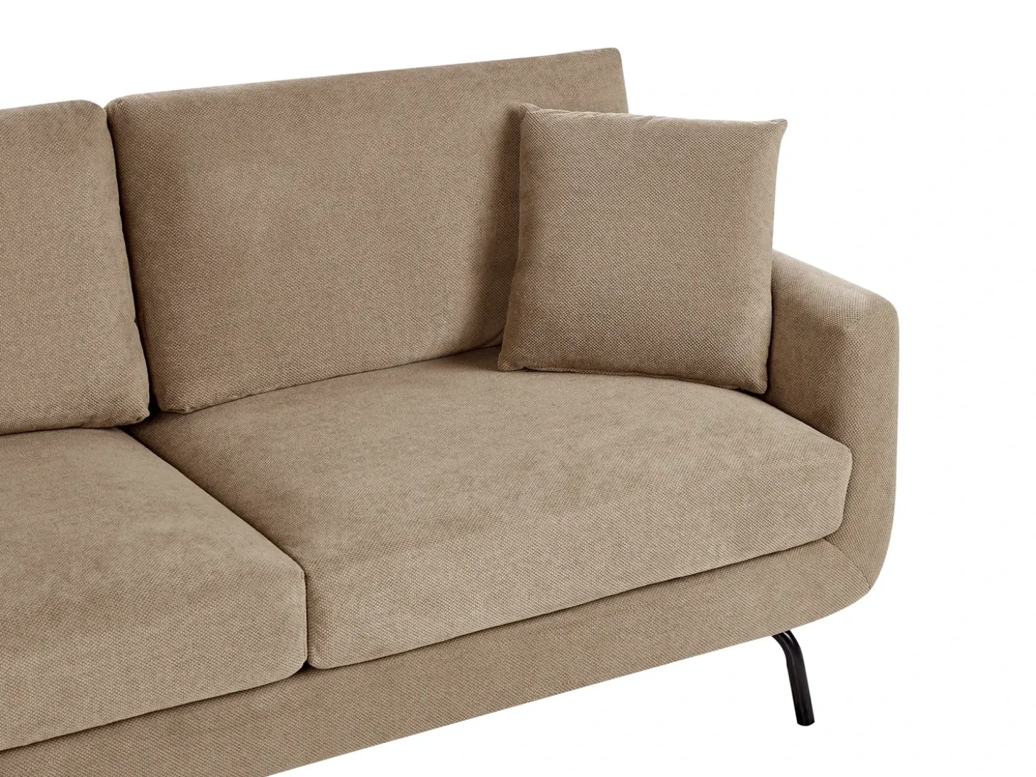 Best Sofa dla 3 osób VESALA Jasnobrązowy Sofy Tapicerowane|Wszystkie Sofy