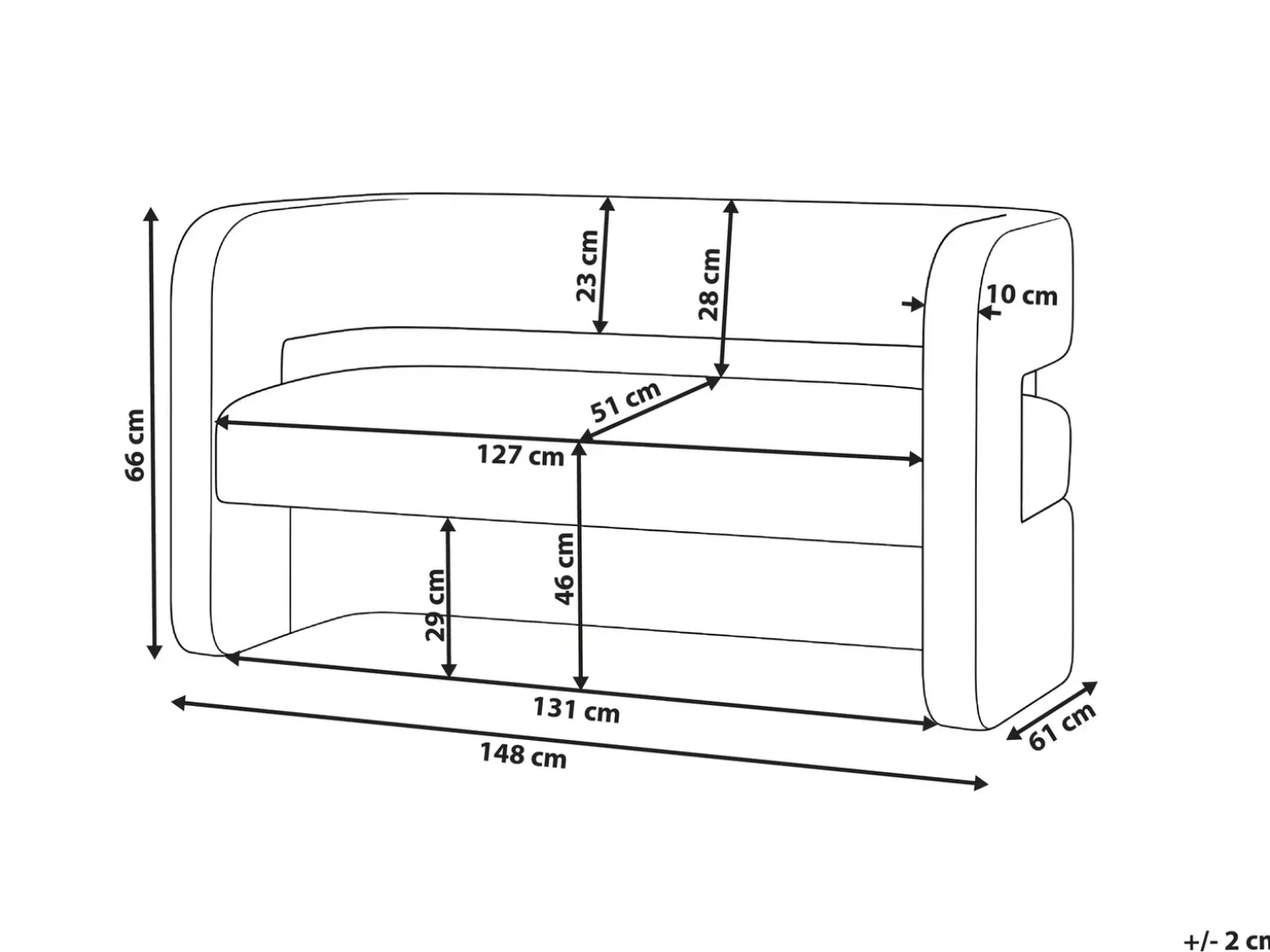 Discount Sofa dla 2 osób VIDSEL Szenil Sofy Tapicerowane|Sofy Dwuosobowe