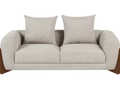 Clearance Sofa dla 2 osób VINLIDEN Beżowoszary Sofy Tapicerowane|Sofy Dwuosobowe