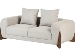 Clearance Sofa dla 2 osób VINLIDEN Beżowoszary Sofy Tapicerowane|Sofy Dwuosobowe