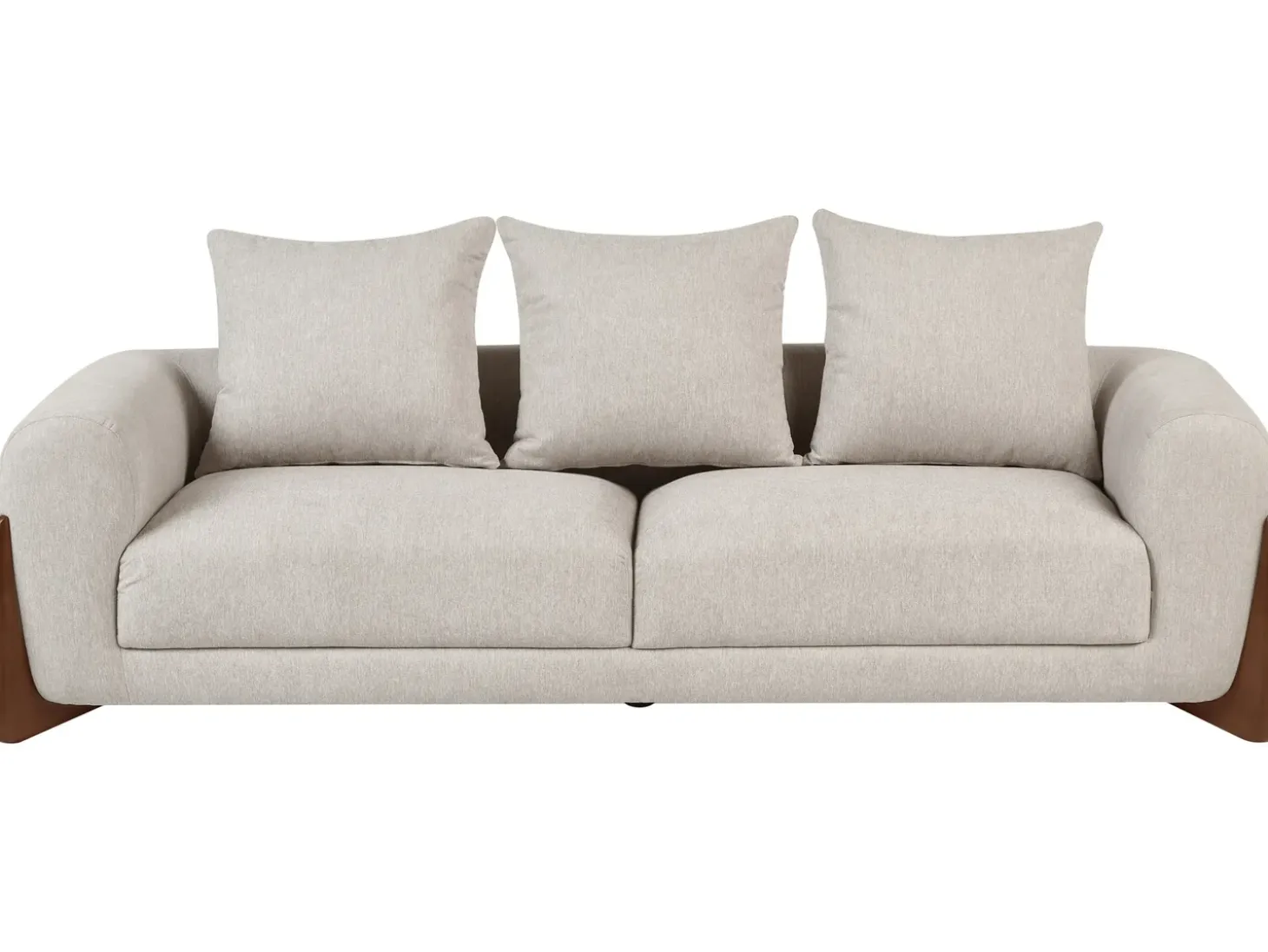 Clearance Sofa dla 3 osób VINLIDEN Beżowoszary Sofy Tapicerowane|Kolekcje Sof