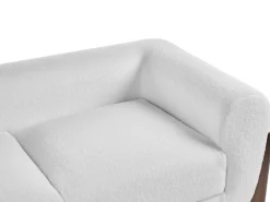 Online Sofa dla 2 osób VINLIDEN Boucle Biały Sofy Tapicerowane|Sofy Dwuosobowe