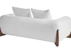 Online Sofa dla 2 osób VINLIDEN Boucle Biały Sofy Tapicerowane|Sofy Dwuosobowe