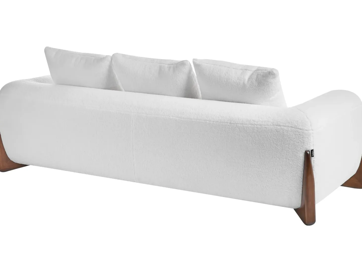 Hot Sofa dla 3 osób VINLIDEN Boucle Biały Sofy Tapicerowane|Kolekcje Sof