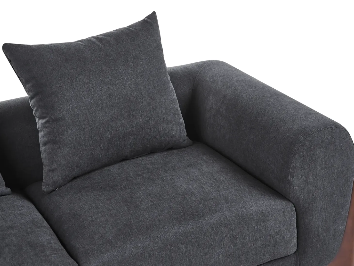 Sale Sofa dla 2 osób VINLIDEN Czarny Sofy Tapicerowane|Sofy Dwuosobowe