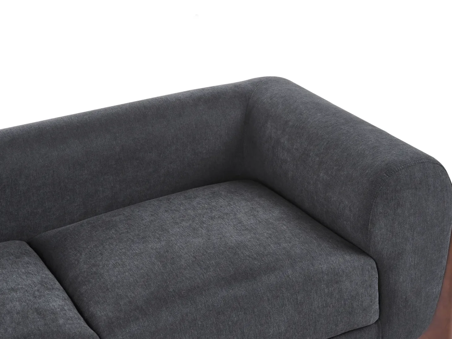Sale Sofa dla 2 osób VINLIDEN Czarny Sofy Tapicerowane|Sofy Dwuosobowe
