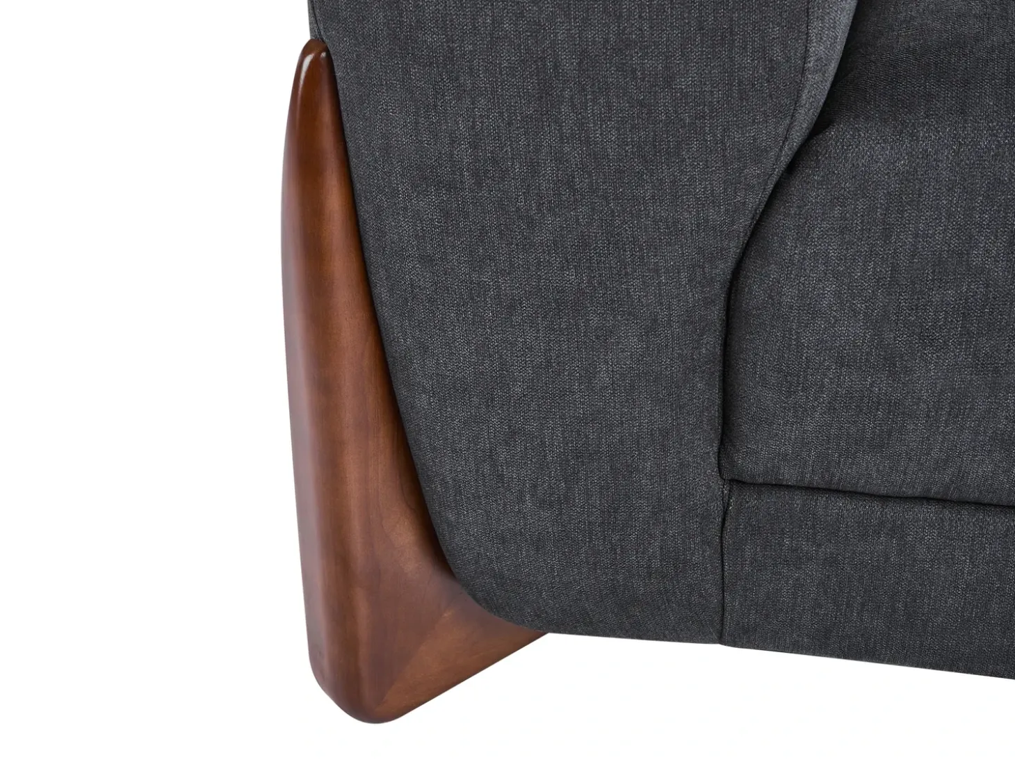 Sale Sofa dla 2 osób VINLIDEN Czarny Sofy Tapicerowane|Sofy Dwuosobowe