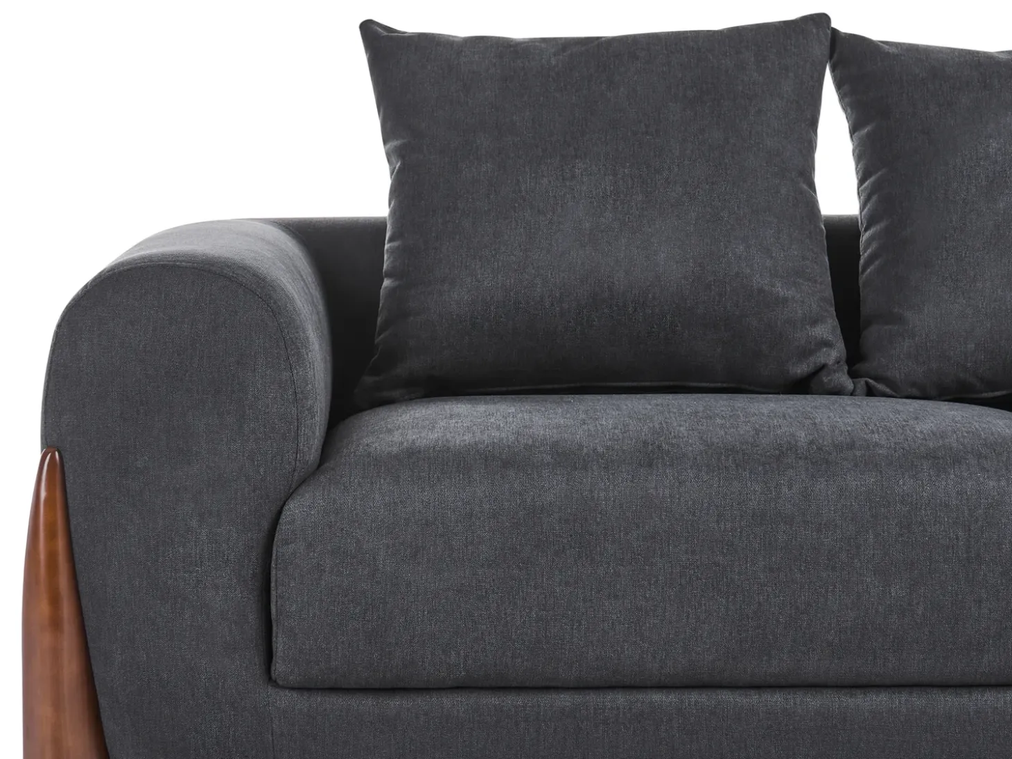 Sale Sofa dla 3 osób VINLIDEN Czarny Sofy Tapicerowane|Kolekcje Sof