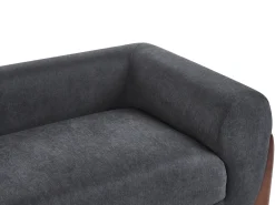 Sale Sofa dla 3 osób VINLIDEN Czarny Sofy Tapicerowane|Kolekcje Sof