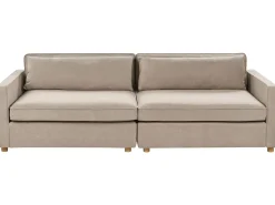 Online Sofa dla 3 osób VINSTRA Beżowoszary Sofy Tapicerowane|Wszystkie Sofy
