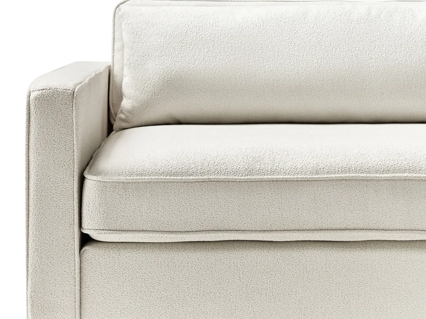 Sale Sofa dla 3 osób VINSTRA Boucle Złamana biel Sofy Tapicerowane|Wszystkie Sofy