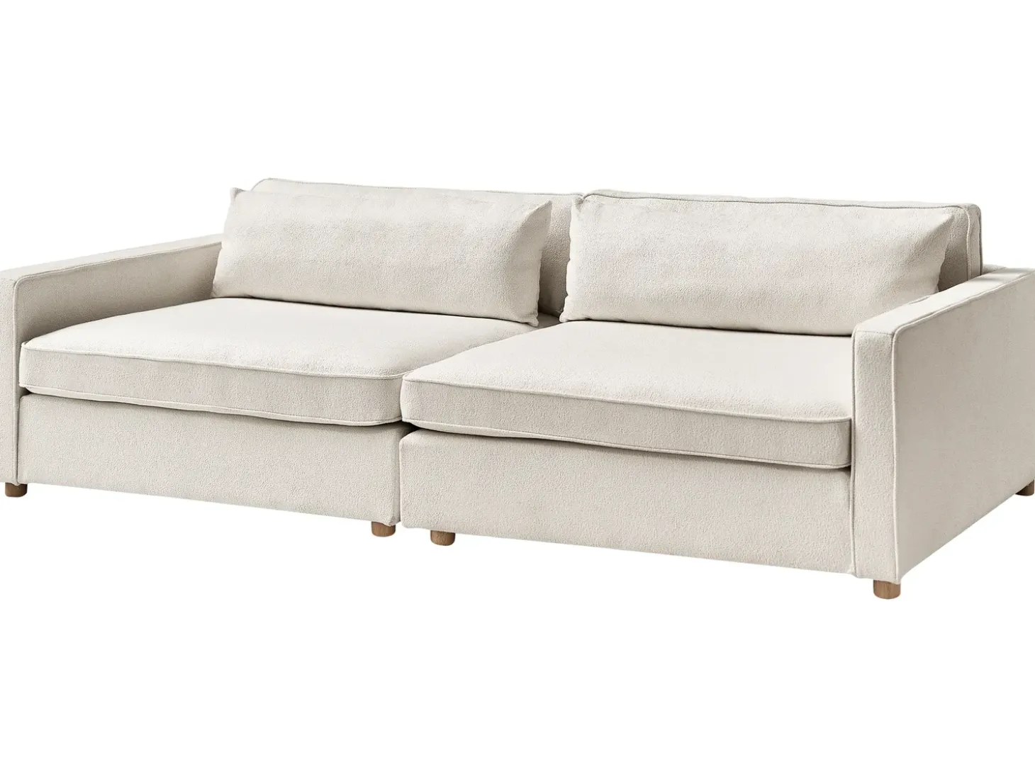 Sale Sofa dla 3 osób VINSTRA Boucle Złamana biel Sofy Tapicerowane|Wszystkie Sofy
