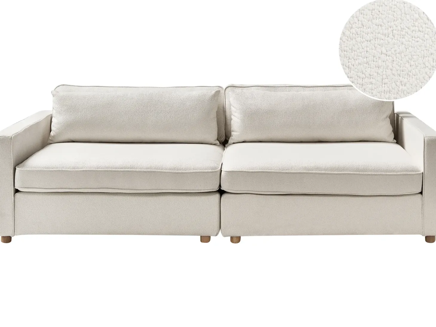 Sale Sofa dla 3 osób VINSTRA Boucle Złamana biel Sofy Tapicerowane|Wszystkie Sofy