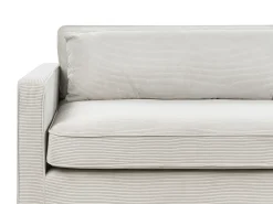 New Sofa dla 3 osób VINSTRA Sztruks Jasnoszary Sofy Tapicerowane|Wszystkie Sofy