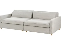 New Sofa dla 3 osób VINSTRA Sztruks Jasnoszary Sofy Tapicerowane|Wszystkie Sofy