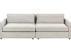 New Sofa dla 3 osób VINSTRA Sztruks Jasnoszary Sofy Tapicerowane|Wszystkie Sofy