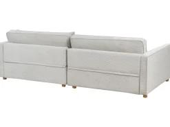 New Sofa dla 3 osób VINSTRA Sztruks Jasnoszary Sofy Tapicerowane|Wszystkie Sofy