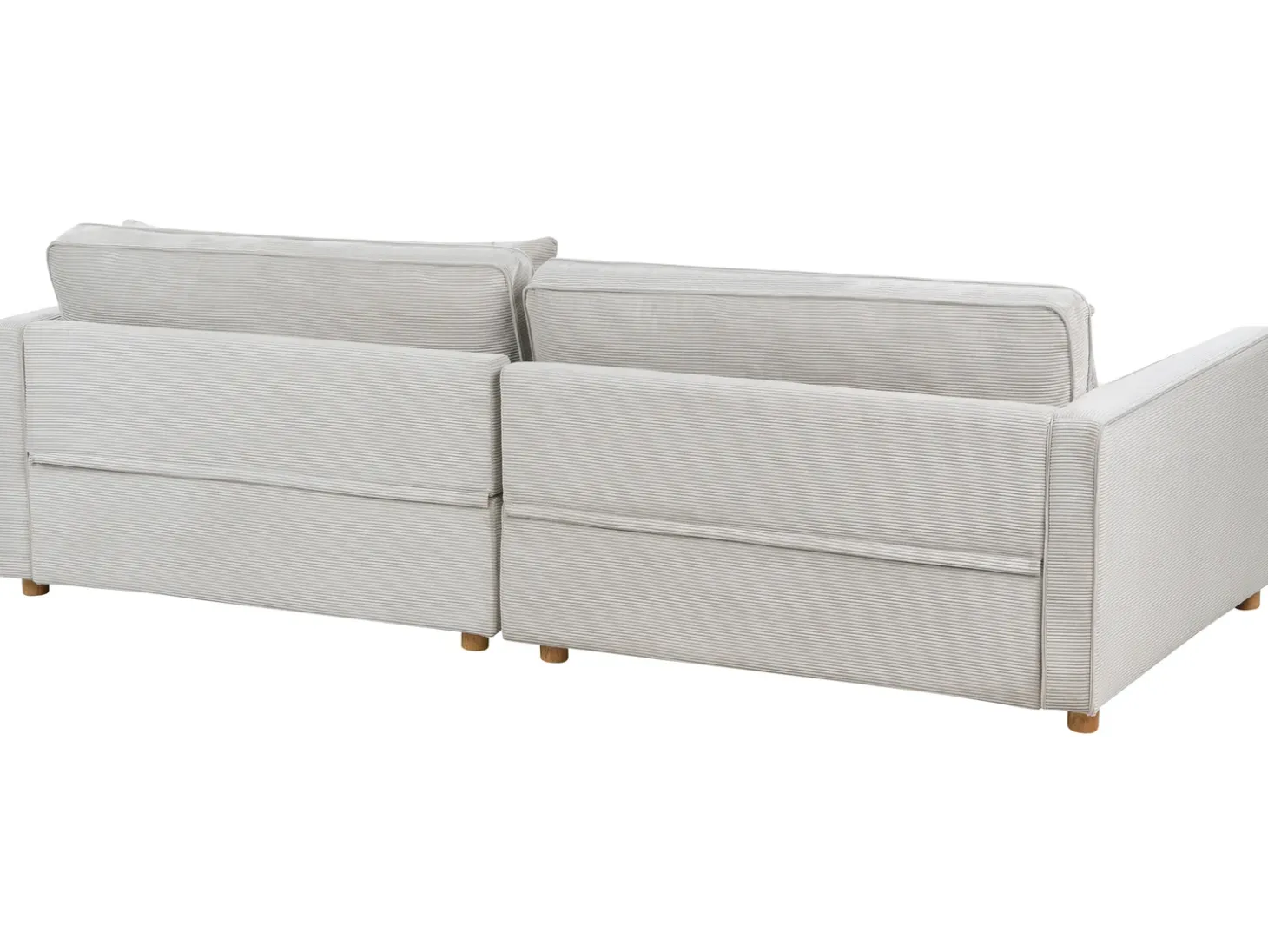 New Sofa dla 3 osób VINSTRA Sztruks Jasnoszary Sofy Tapicerowane|Wszystkie Sofy