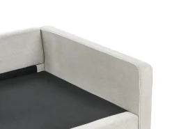 New Sofa dla 3 osób VINSTRA Sztruks Jasnoszary Sofy Tapicerowane|Wszystkie Sofy