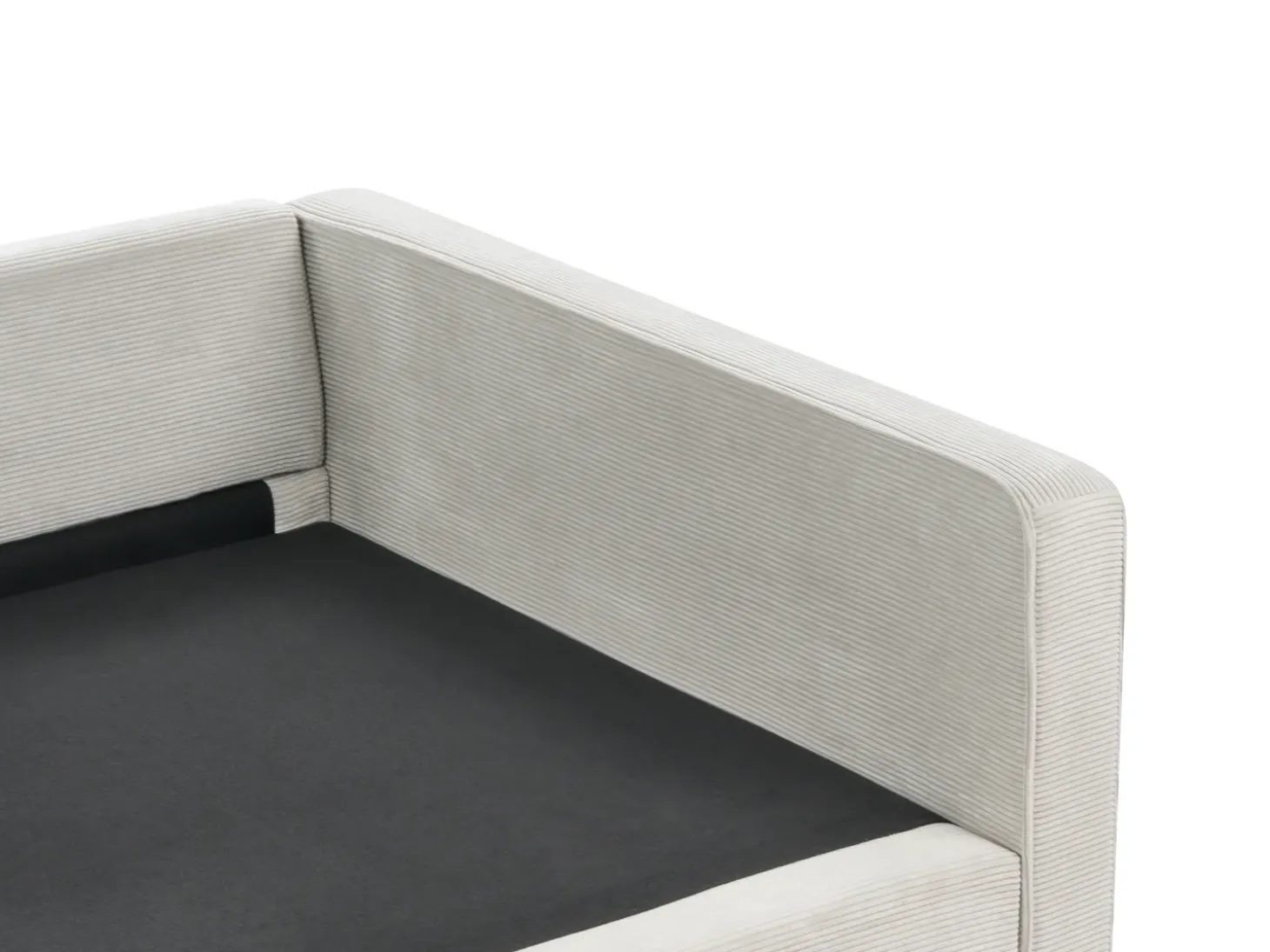 New Sofa dla 3 osób VINSTRA Sztruks Jasnoszary Sofy Tapicerowane|Wszystkie Sofy