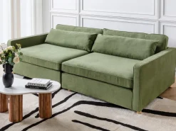 Sofa dla 3 osób VINSTRA Zielony Sofy Tapicerowane|Wszystkie Sofy