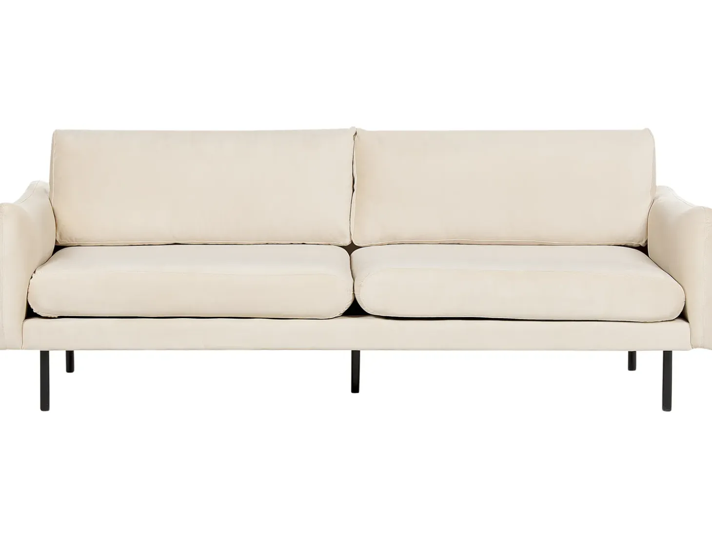 Discount Sofa dla 3 osób VINTERBRO Welur Jasnobeżowy Sofy Tapicerowane|Kolekcje Sof