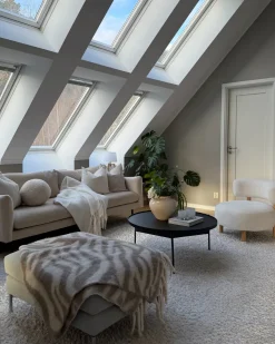 Discount Sofa dla 3 osób VINTERBRO Welur Jasnobeżowy Sofy Tapicerowane|Kolekcje Sof