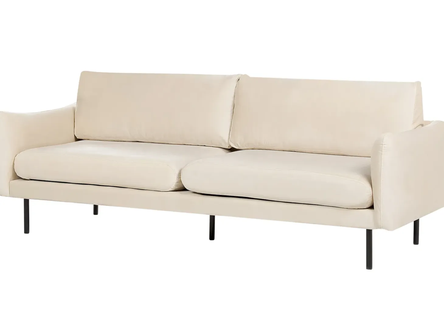 Discount Sofa dla 3 osób VINTERBRO Welur Jasnobeżowy Sofy Tapicerowane|Kolekcje Sof