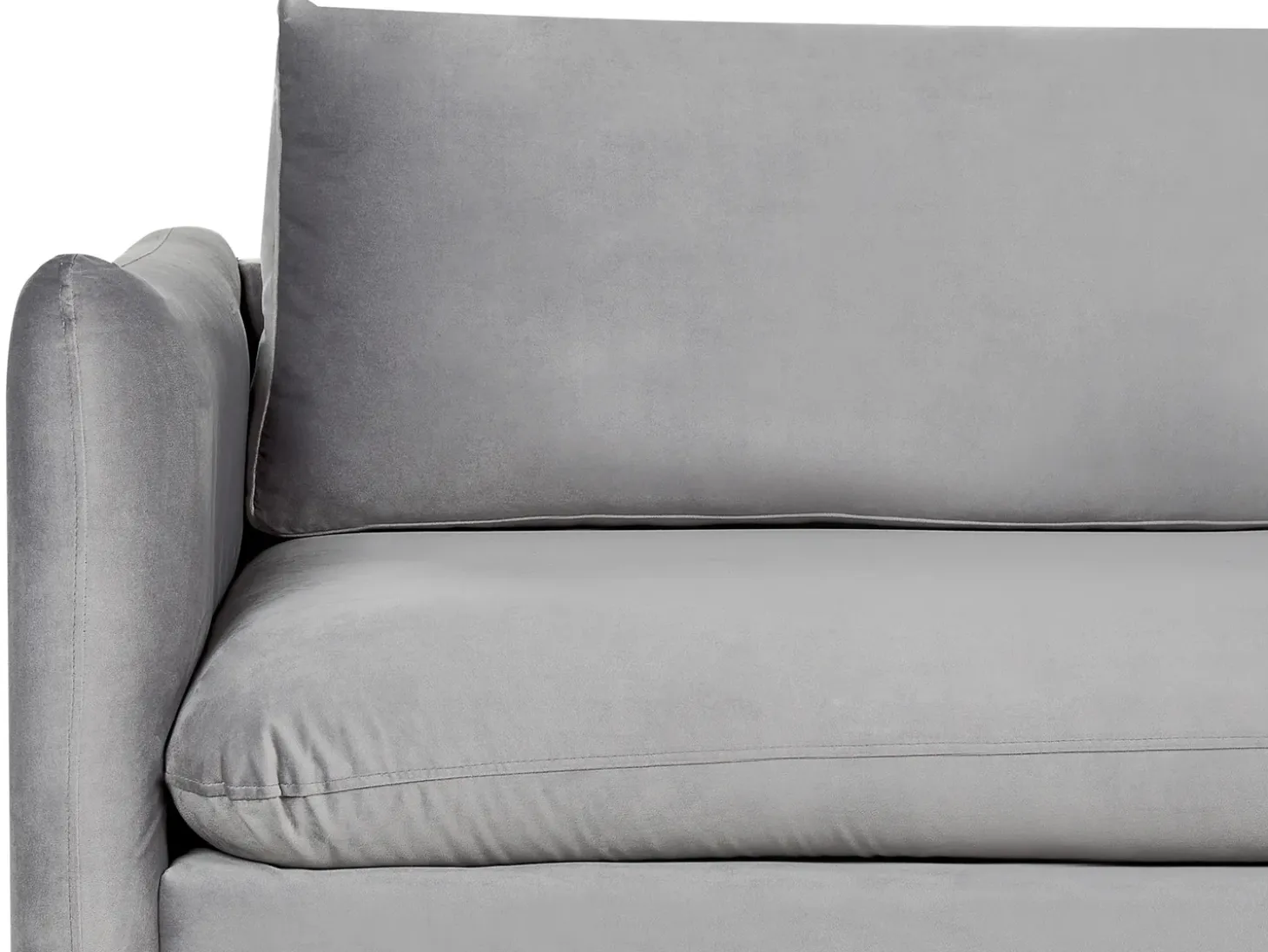 Clearance Sofa dla 3 osób VINTERBRO Welur Szary Sofy Tapicerowane|Kolekcje Sof
