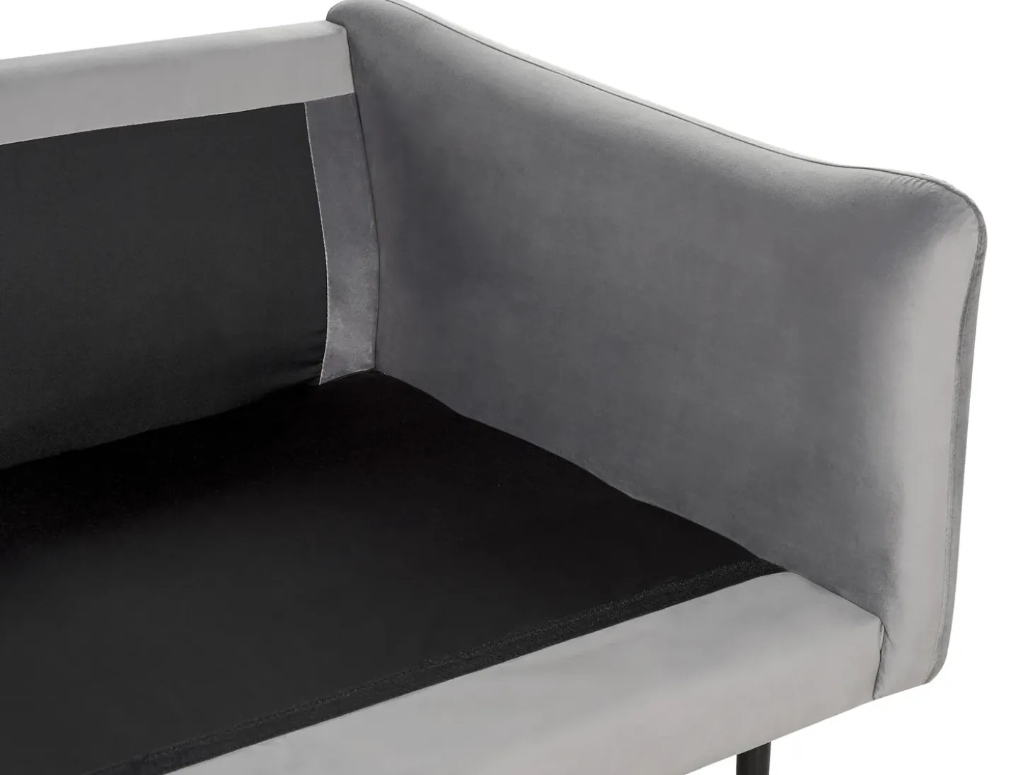 Clearance Sofa dla 3 osób VINTERBRO Welur Szary Sofy Tapicerowane|Kolekcje Sof