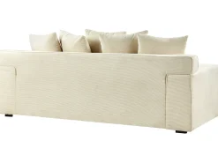 Discount Sofa dla 3 osób VISKAN Sztruks Jasno Sofy Tapicerowane|Wszystkie Sofy
