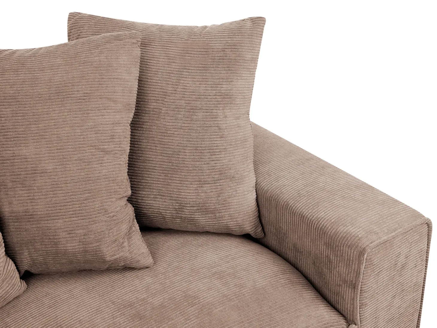 Sale Sofa dla 3 osób VISKAN Sztruks Piaskowy Sofy Tapicerowane|Wszystkie Sofy