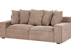 Sale Sofa dla 3 osób VISKAN Sztruks Piaskowy Sofy Tapicerowane|Wszystkie Sofy