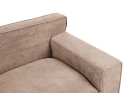 Sale Sofa dla 3 osób VISKAN Sztruks Piaskowy Sofy Tapicerowane|Wszystkie Sofy