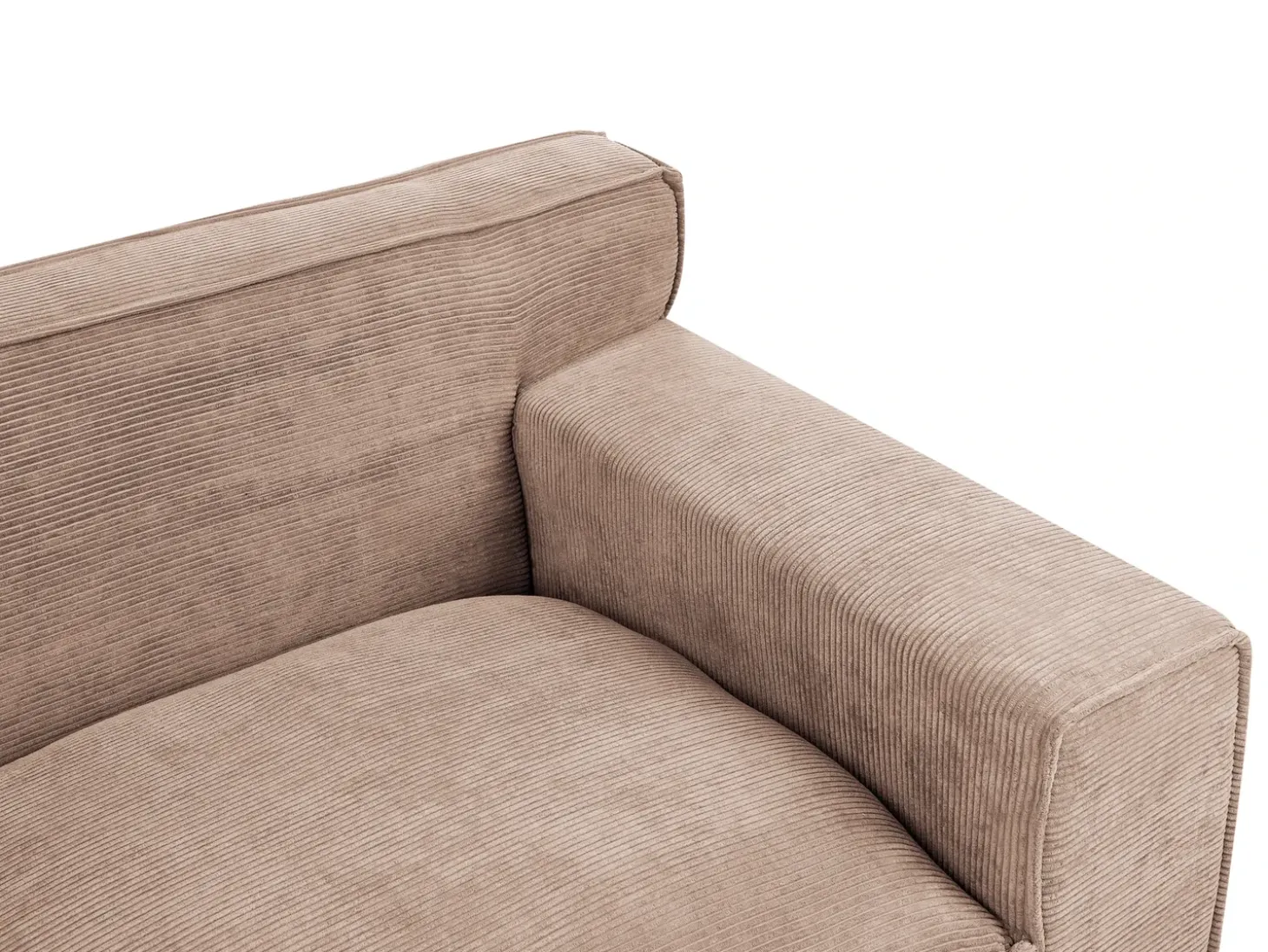 Sale Sofa dla 3 osób VISKAN Sztruks Piaskowy Sofy Tapicerowane|Wszystkie Sofy