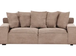 Sale Sofa dla 3 osób VISKAN Sztruks Piaskowy Sofy Tapicerowane|Wszystkie Sofy