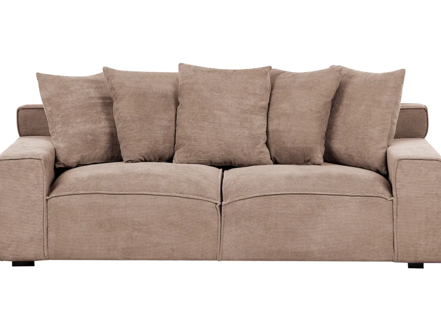 Sale Sofa dla 3 osób VISKAN Sztruks Piaskowy Sofy Tapicerowane|Wszystkie Sofy