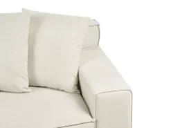 Best Sofa dla 3 osób VISKAN Złamana biel Sofy Tapicerowane|Wszystkie Sofy