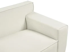Best Sofa dla 3 osób VISKAN Złamana biel Sofy Tapicerowane|Wszystkie Sofy